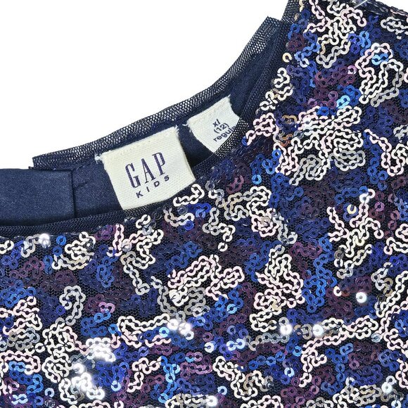Gap Kids Girls Sequin Shift Dress - Picture 4 of 5